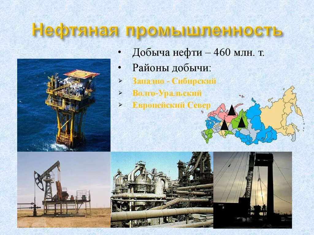 Добыча нефти млн т. Промышленность европейского севера. Промышленность Европейский Севе. Нефтяная промышленность России. Нефтяная промышленность европейского севера.