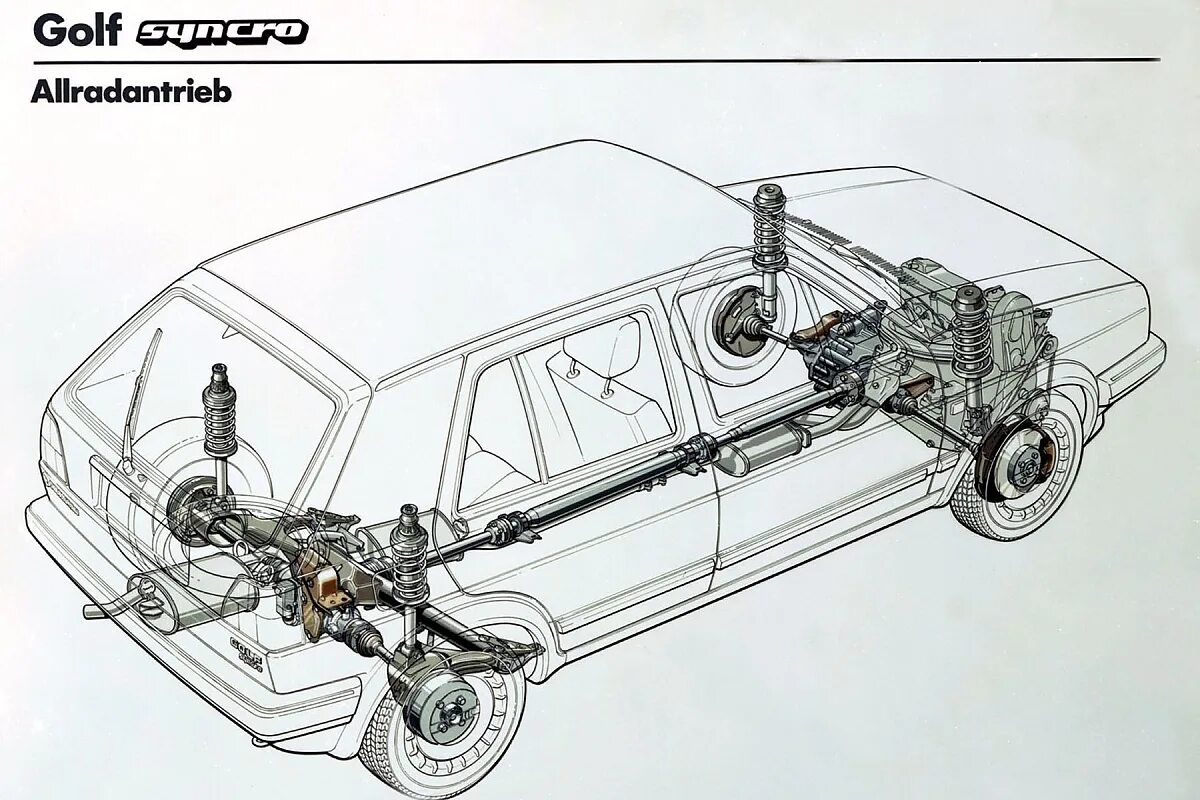 Golf 2 Syncro. VW t3 Syncro трансмиссия. Volkswagen Golf Syncro задняя подвеска. Привода гольф 3 синхро.