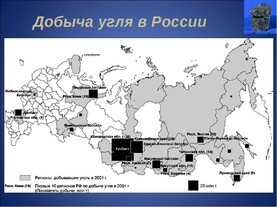 Основная зона добычи