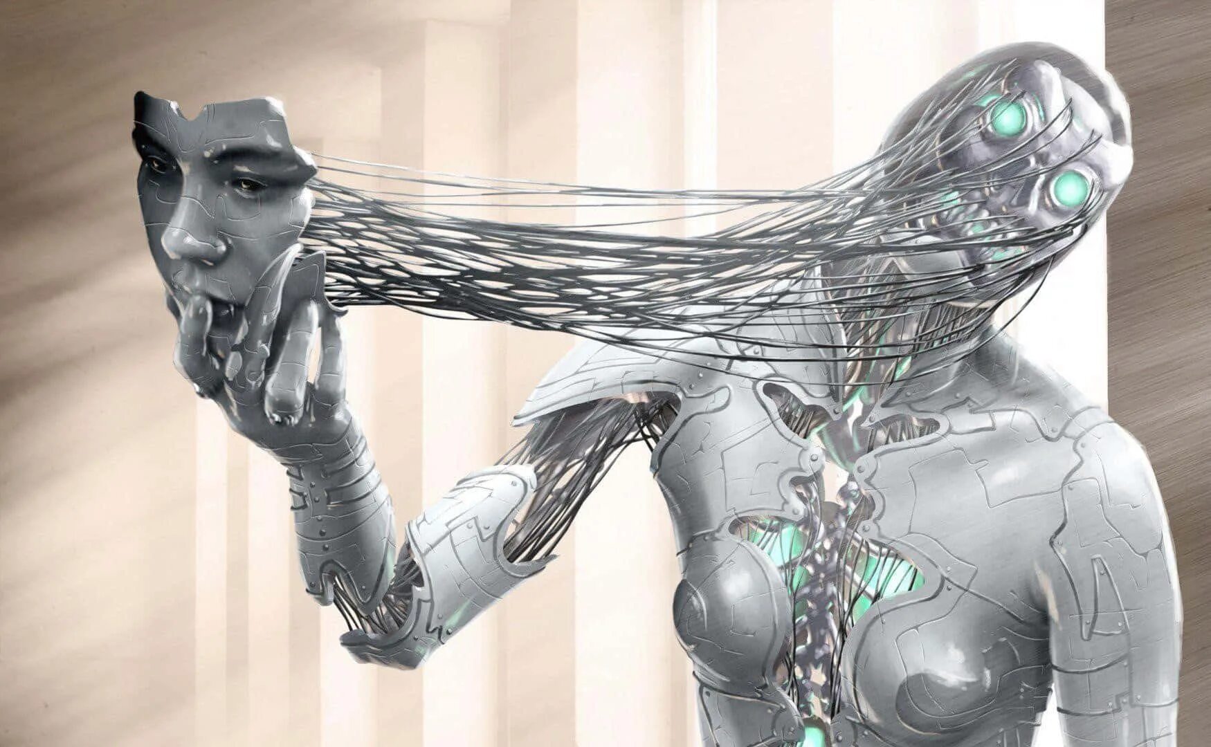 Робот киберпанк. Киберпанковский Искин. Робот из киберпанк 2077.