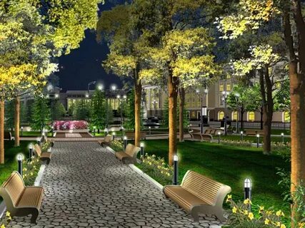 Ландшафт городского парка