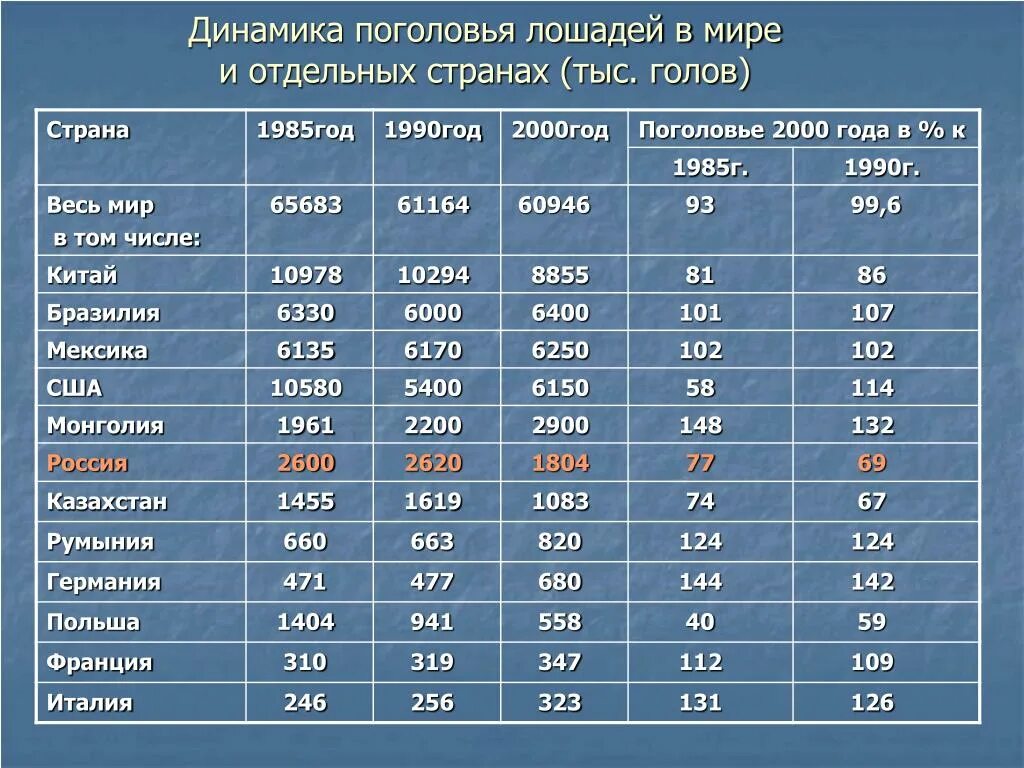 Среднегодовое поголовье. Коневодство страны Лидеры. Страны Лидеры по поголовью лошадей. Поголовье лошадей в мире. Численность лошадей в России.