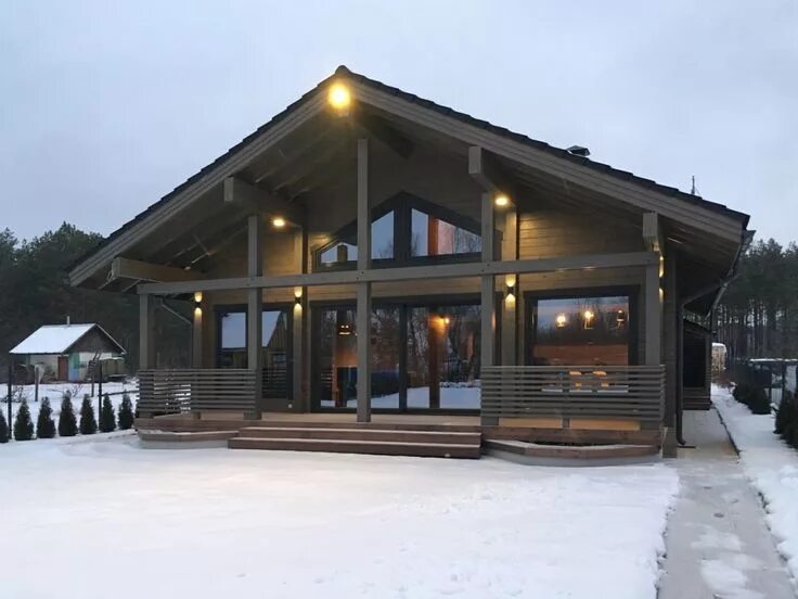 Проекты каркасных зимних домов Современный BARN HOUSE Дом, Архитектура дома, Гостевые домики