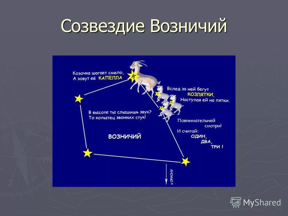 Созвездие в контакте. Возничий Созвездие самая яркая звезда. Капелла в созвездии Возничего. Возничий капелла Созвездие схема. Схема созвездия везучий самая яркая звезда.