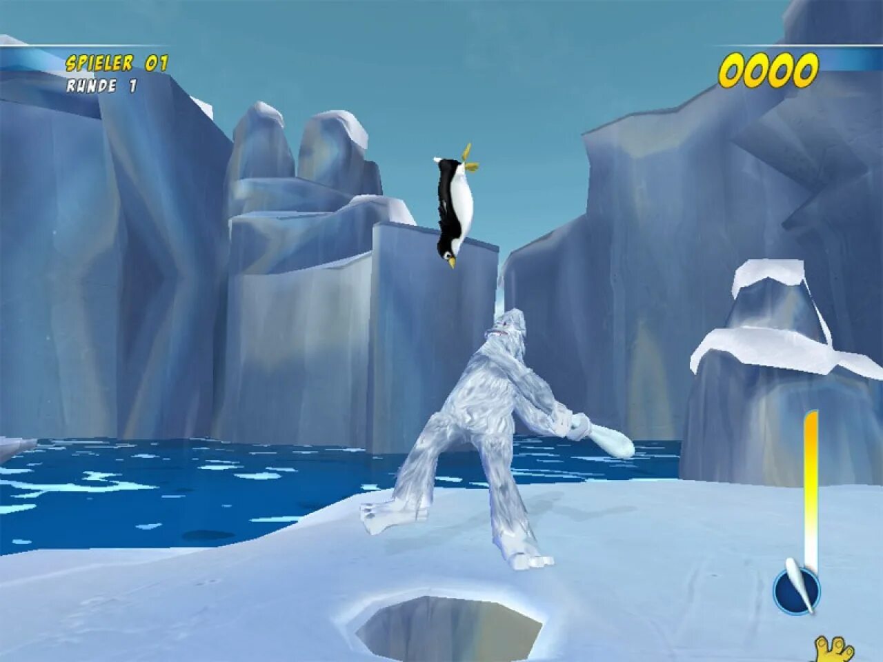 Пингвины кидать. Yeti Sport ps1. Игра Yetisports Arctic Adventures. Игра Йети и пингвины. Снежный человек и пингвины.