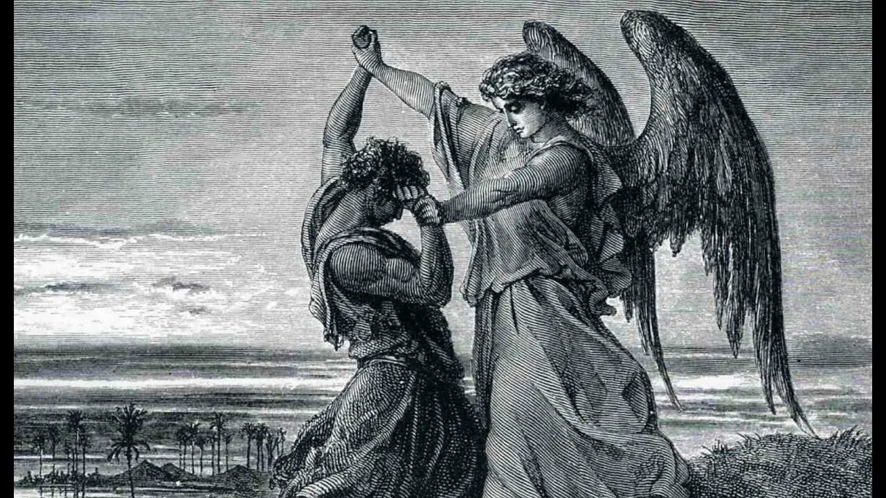 Angels standing guard round the