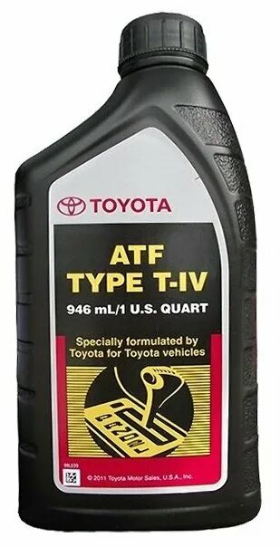 Трансмиссионное масло atf t iv. Toyota ATF T-IV jws3309. ATF JWS 3309 Toyota. Toyota Type t4 1л. ATF Type t-IV Toyota 2011.