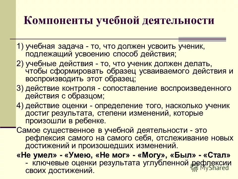 Учебная деятельность презентация - Basanova.ru