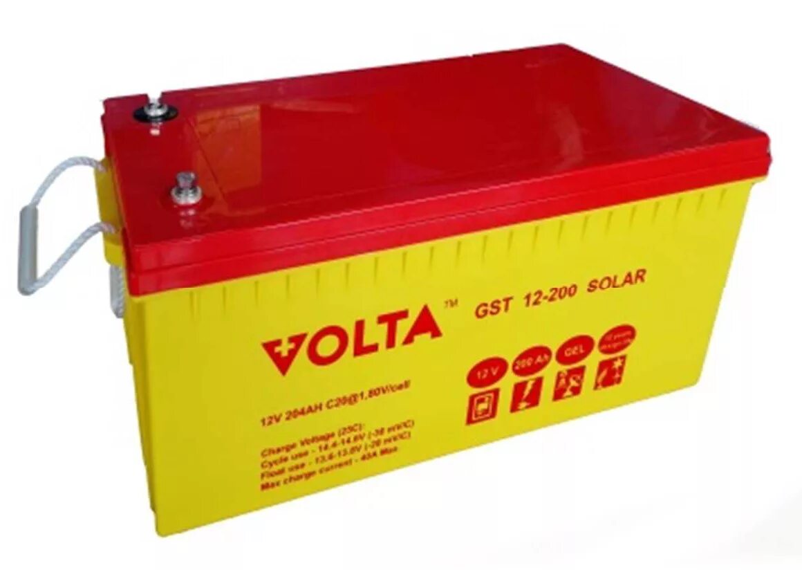 Аккумулятор для солнечных батарей 12 вольт. Volta GST 12-200 Solar. Аккумулятор «volta GST 12-200 Solar». Аккумуляторная батарея volta 100ач. Гелевый АКБ 100 Ач.