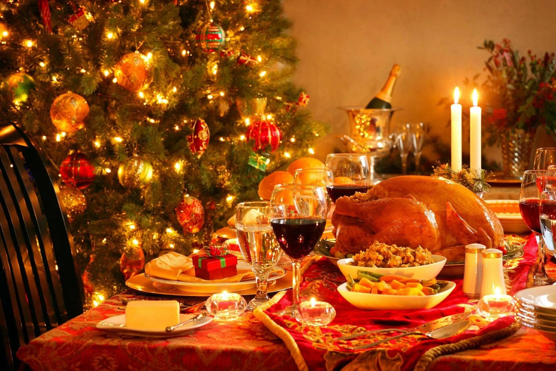 My typical new year table. My typical new year table