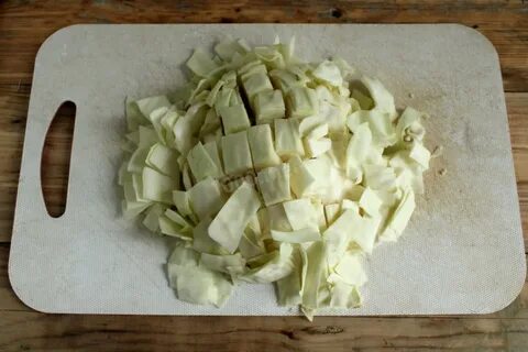 Нарезка капусты шашками
