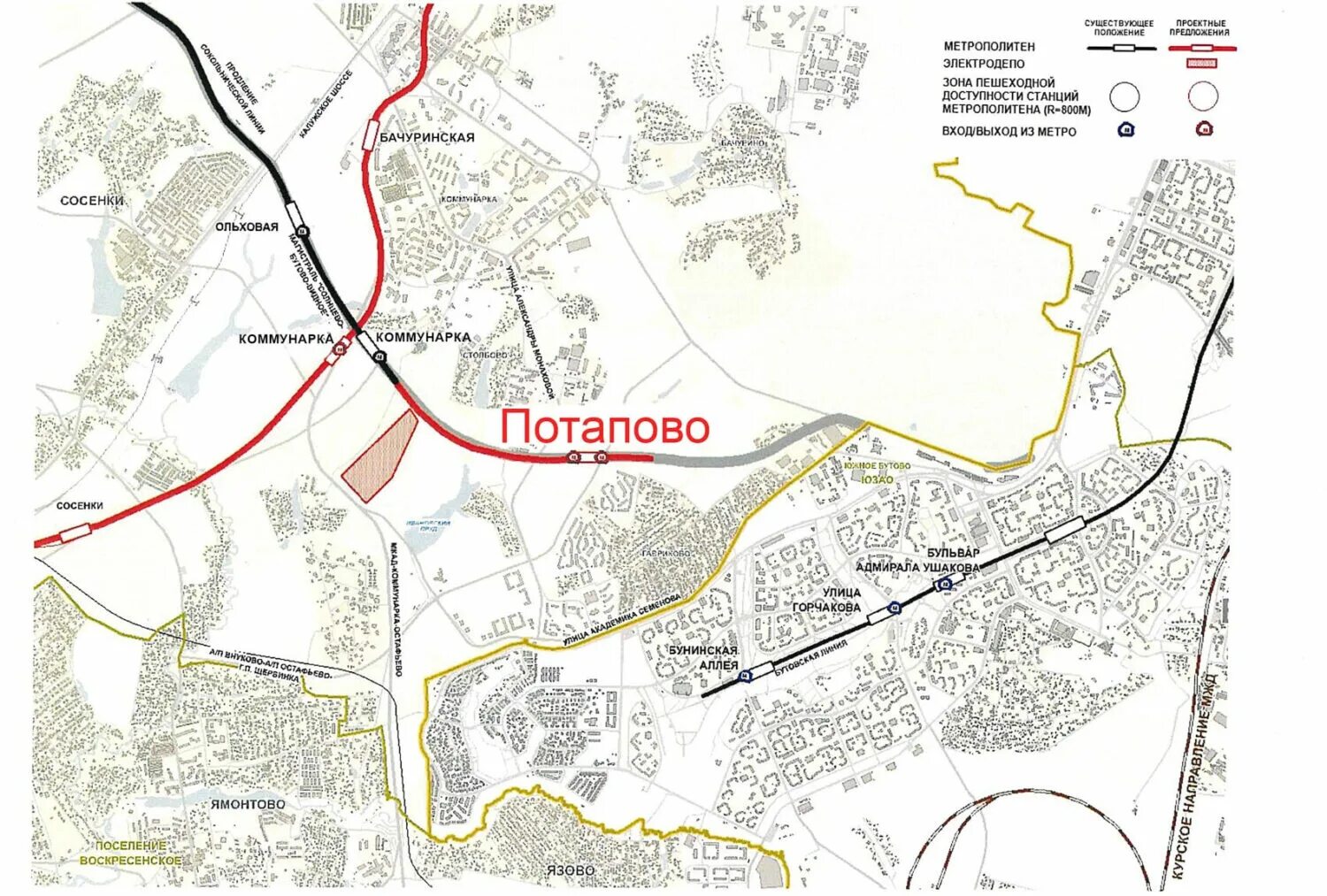 Станция потапово на карте новой. Проект метро Потапово Новомосковская. Расположение станции метро Потапово. План метро Москвы Потапово. Станция Потапово Сокольнической линии.
