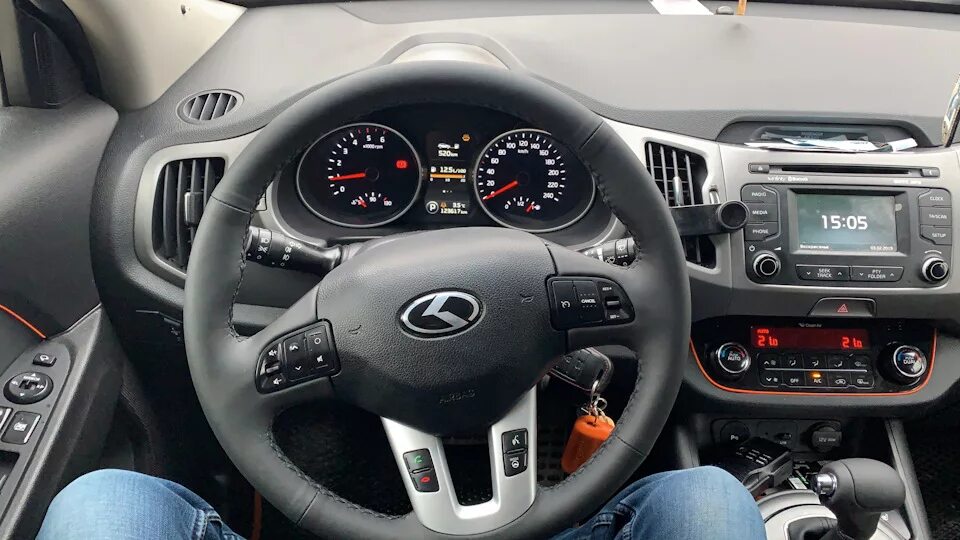 Панель киа спортейдж 3 фото замена панели приборов на supervision KIA Sportage (3G), 2 л, 2012 года тюнинг