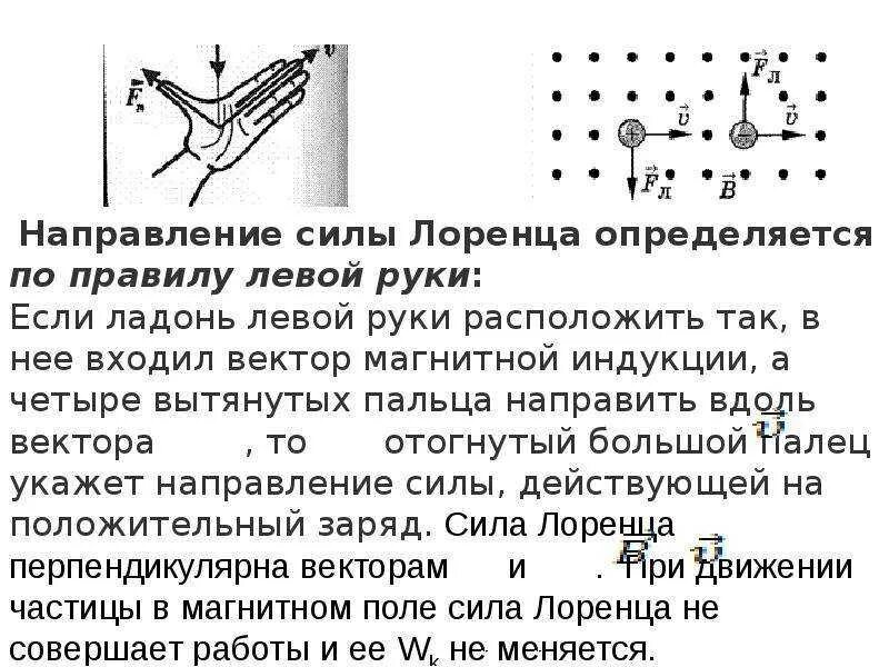 Определите направление скорости движения частицы. Сила Лоренца правило левой руки. Сила Лоренца направление силы. Сила Лоренца 9кл. Как определить направление силы Лоренца действующей на Протон.