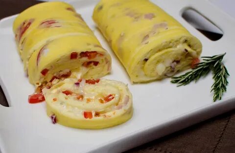 Яичные рулетики с начинкой на праздничный