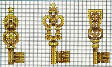 Ключ схема цветная