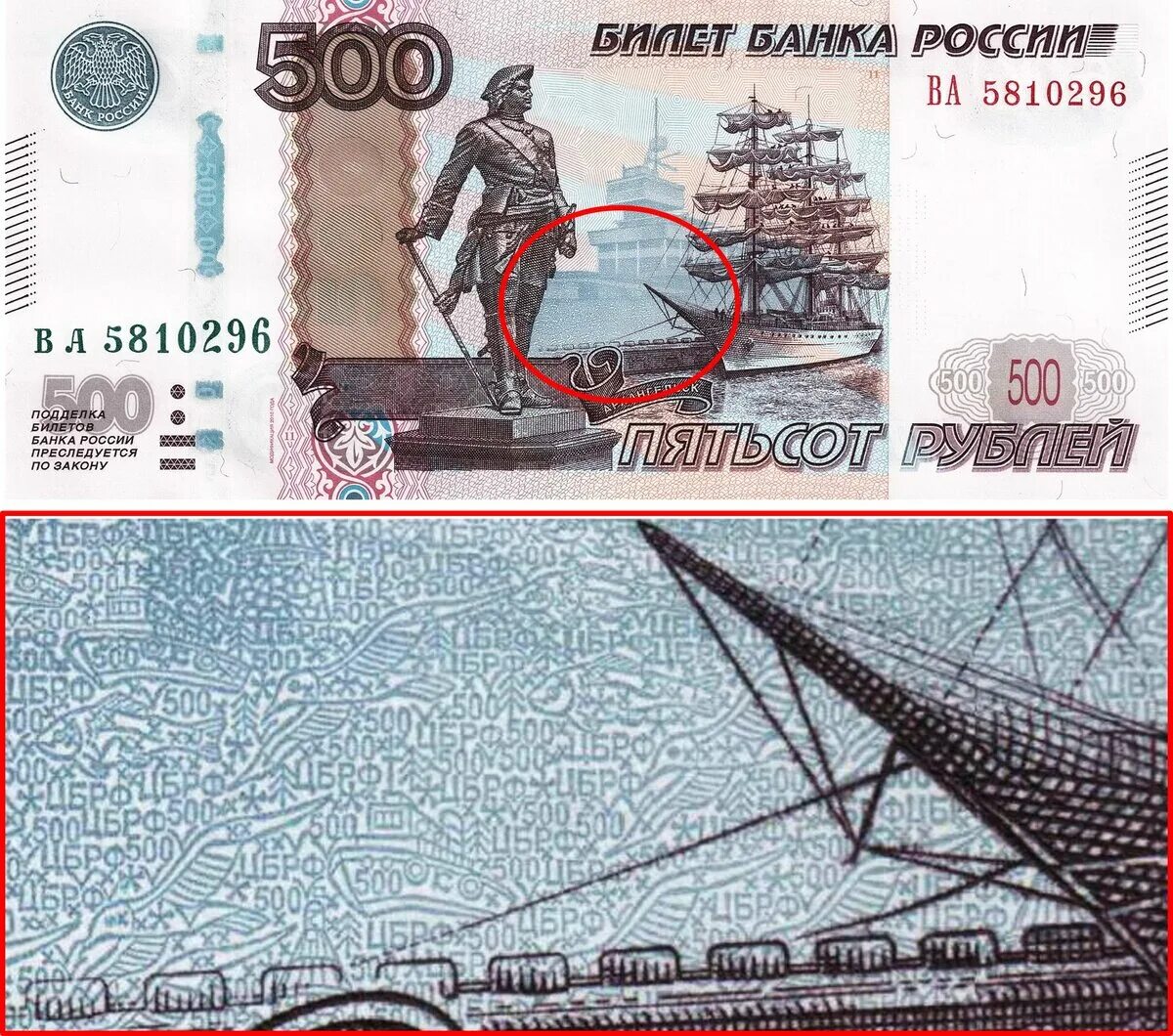 Какой мост изображен на купюре номиналом