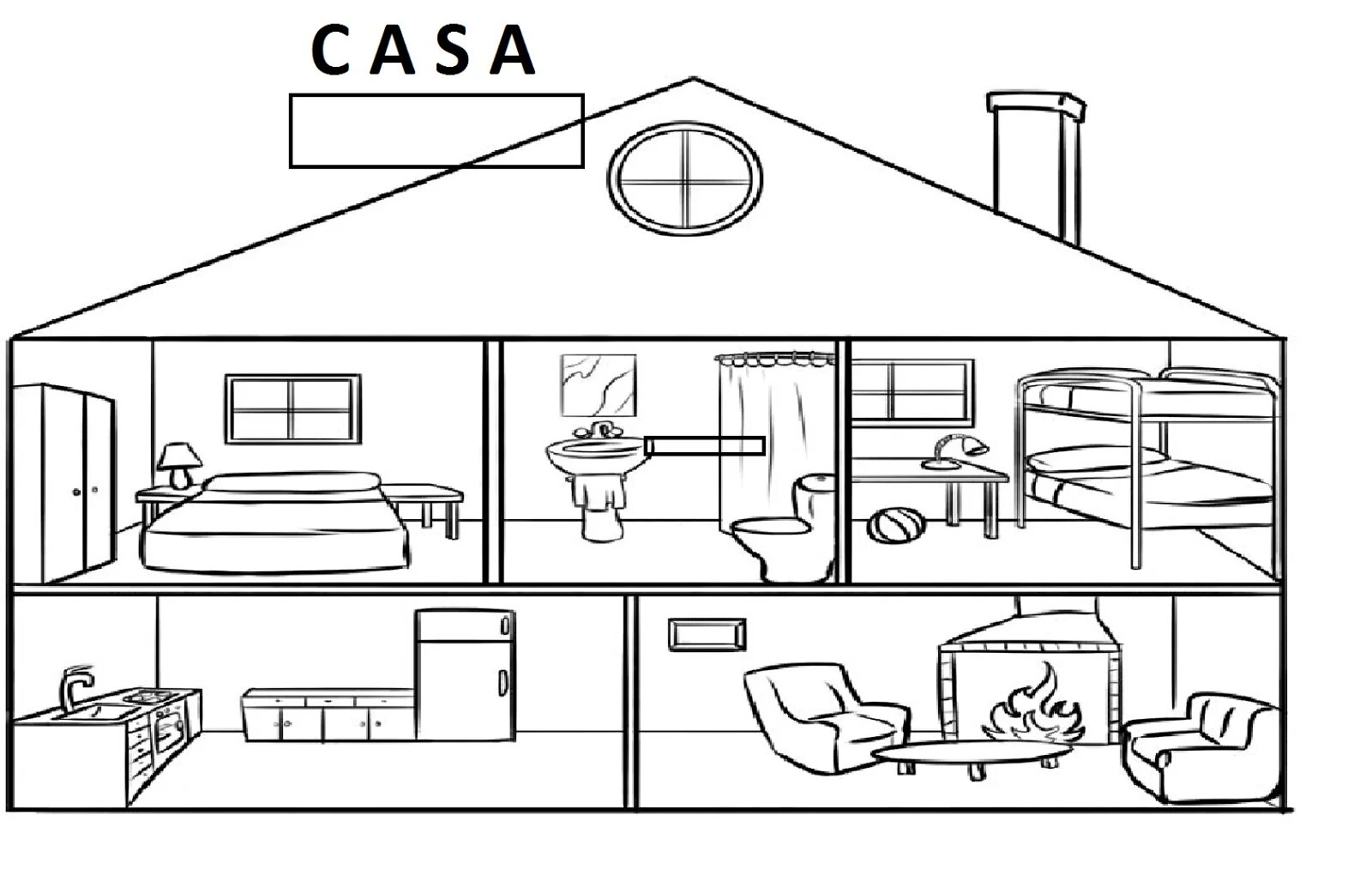 Casa ремонт. Casa рисунок. разукрашка casa. draw rooms in the house. casa parinteasca напечатать.