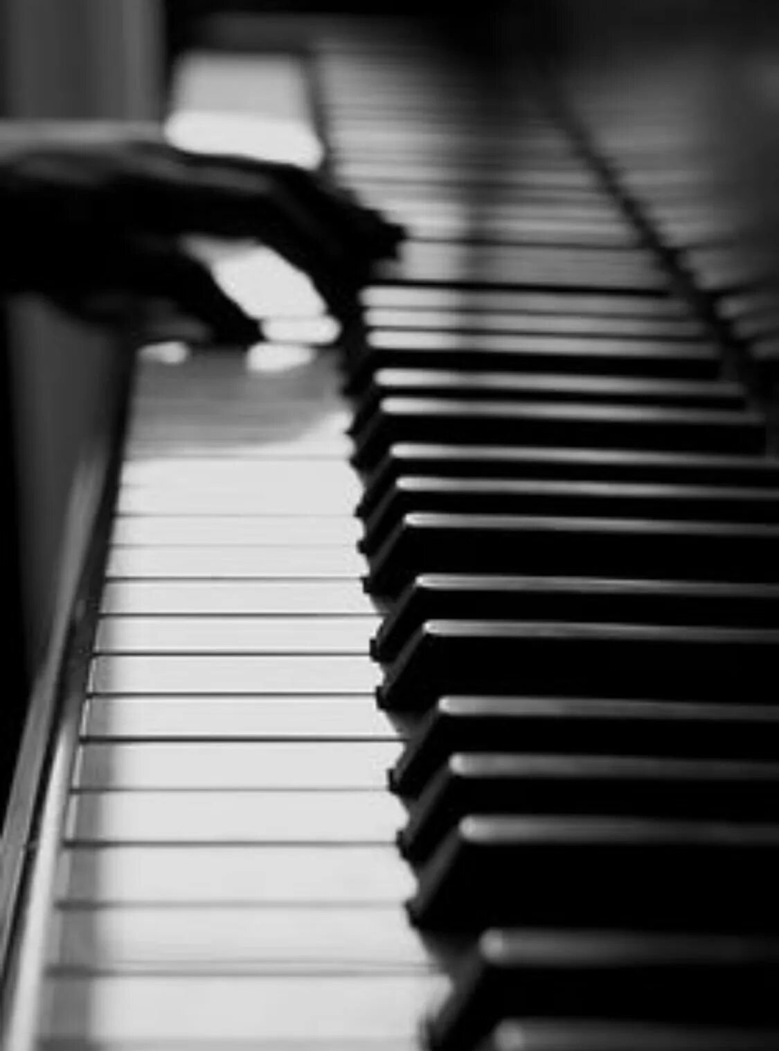 The piano is black