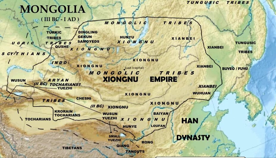 Хунну - Сюнну - Гунны. Государство хунну в центральной Азии. Хунну Модэ. Великая Империя хунну.