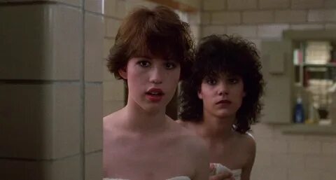 Molly Ringwald and Liane Curtis in Sixteen Candles (1984) .