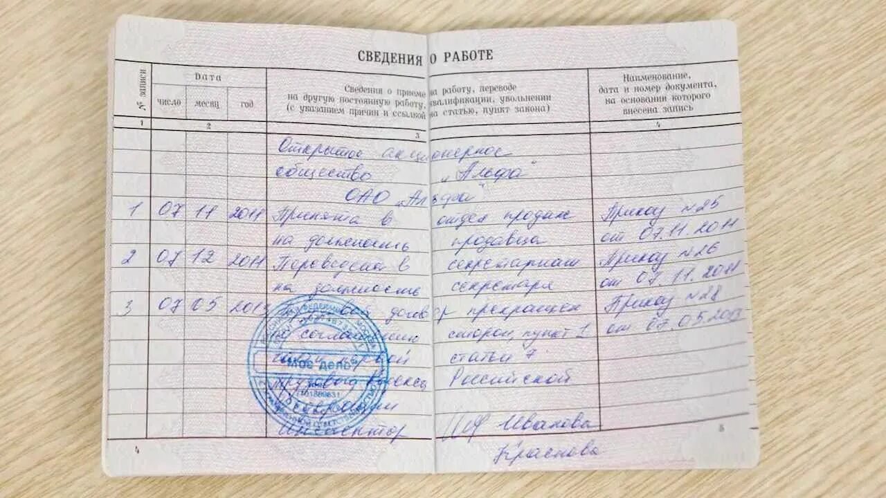 Общие сведения о работе л с