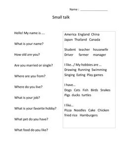 I can talk in english