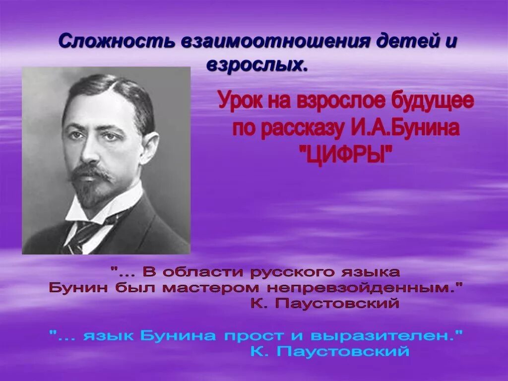 Бунин. Бунин цифры. Цифры Бунин урок. Бунин цифры презентация.