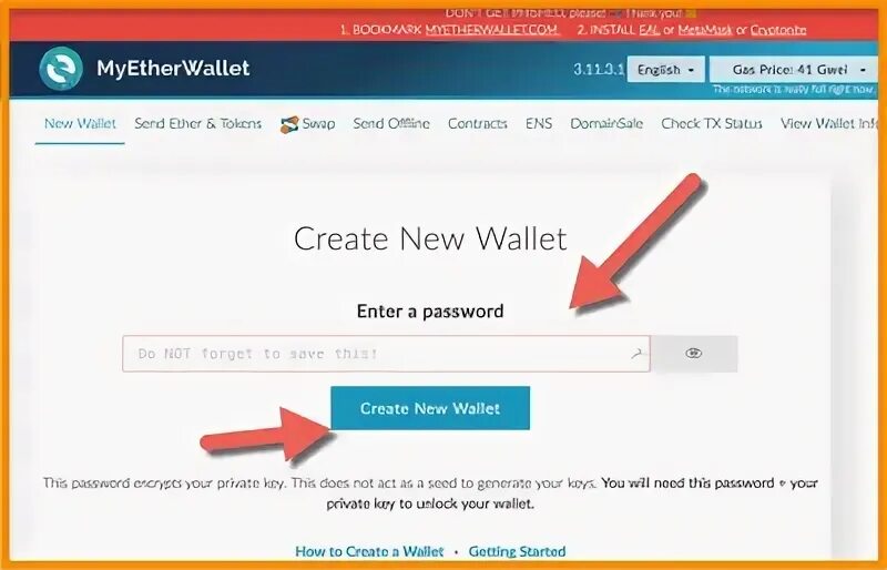 Create your wallet
