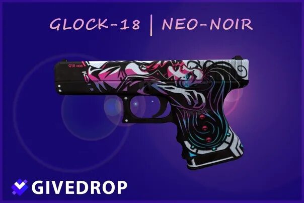 Glock 18 неонуар. Глок 18 неонуар. глок неонуар поношенное. неонуар кс го глок.