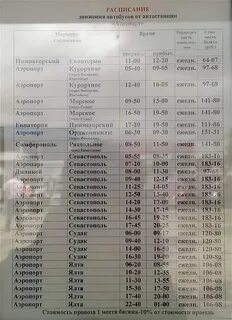 Симферополь краснолесье расписание автобусов