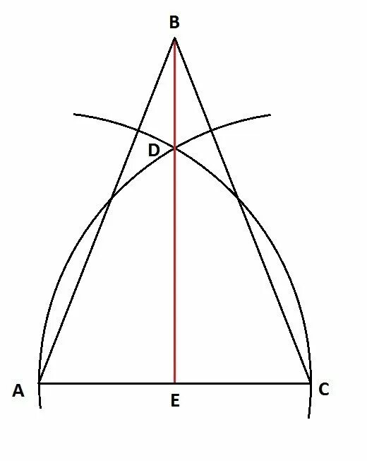 Построить три треугольника с помощью циркуля. Равнобедренный треугольник с помощью циркуля. Построение равнобедренного треугольника с помощью циркуля. Начертить равнобедренный треугольник с помощью циркуля. Чертим равносторонний треугольник.