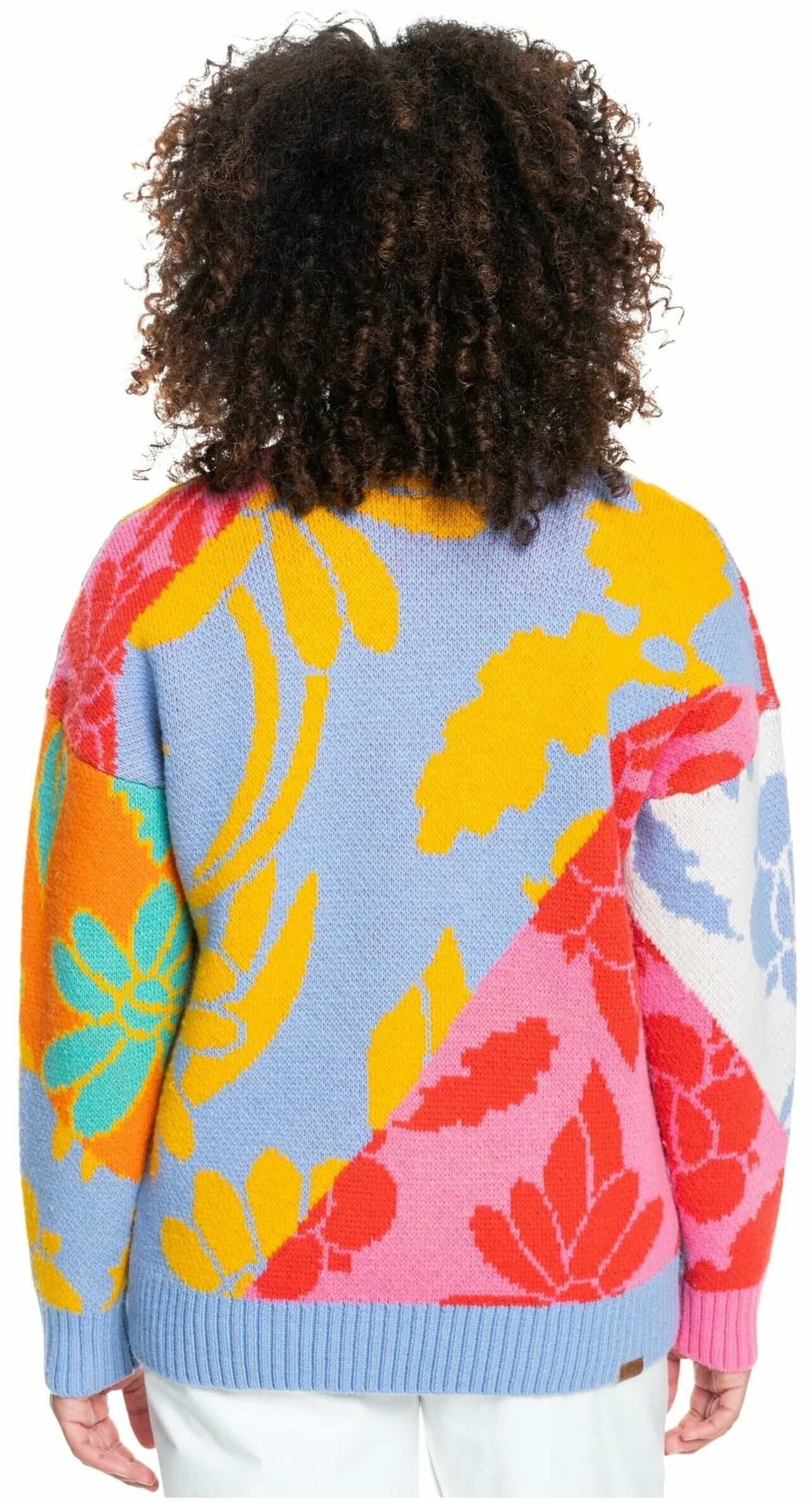 Rtlaaz173801. мультиколор женские свитера roxy. полосатая разноцветная водолазка. свитер roxy. разноцветная рокси.