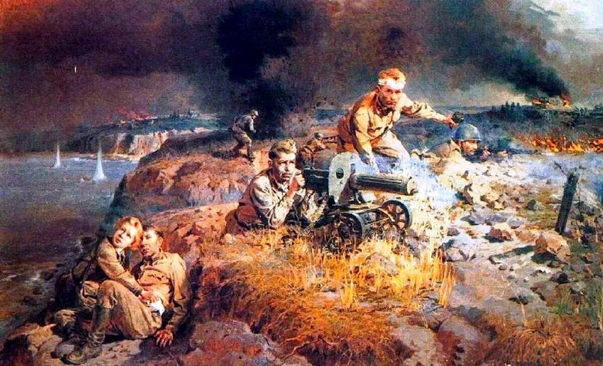 Произведения военных лет. Б. Махов "солдаты Сталинграда". 1972 Г.. Махов солдаты Сталинграда.