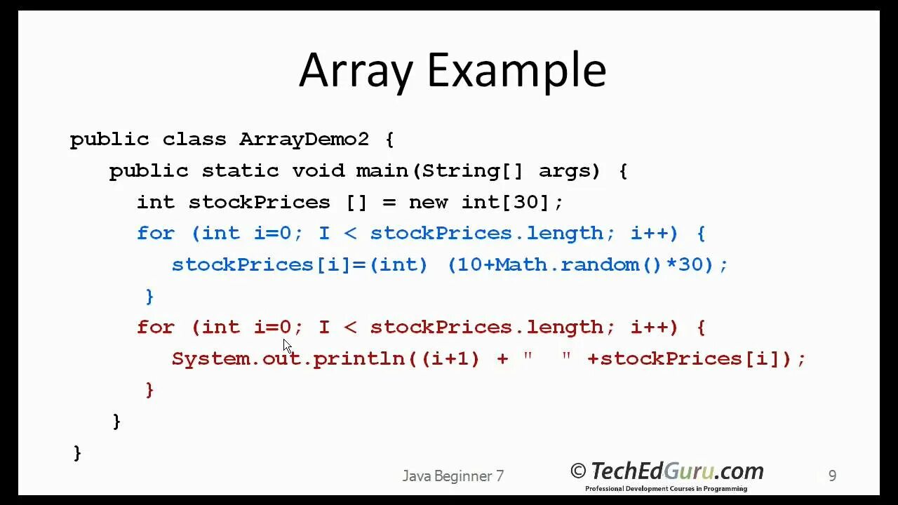 Array 7. Array 7