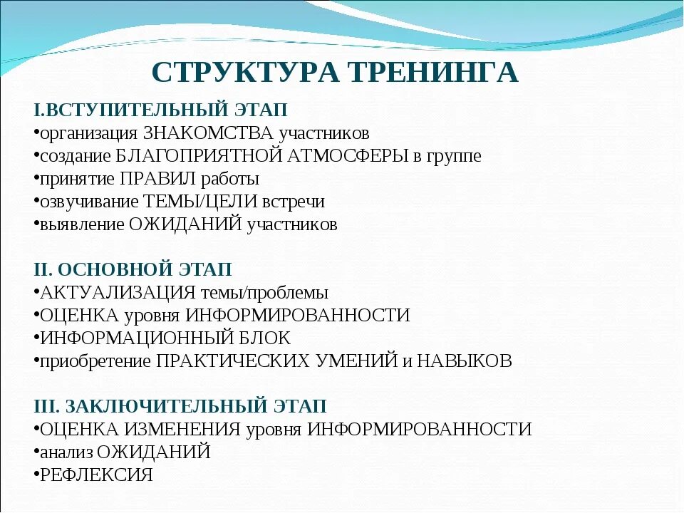 Схемы тренинга. План проведения тренинга образец. Основные этапы тренинга в психологии. Структура тренинга. Основные этапы социально-психологического тренинга.