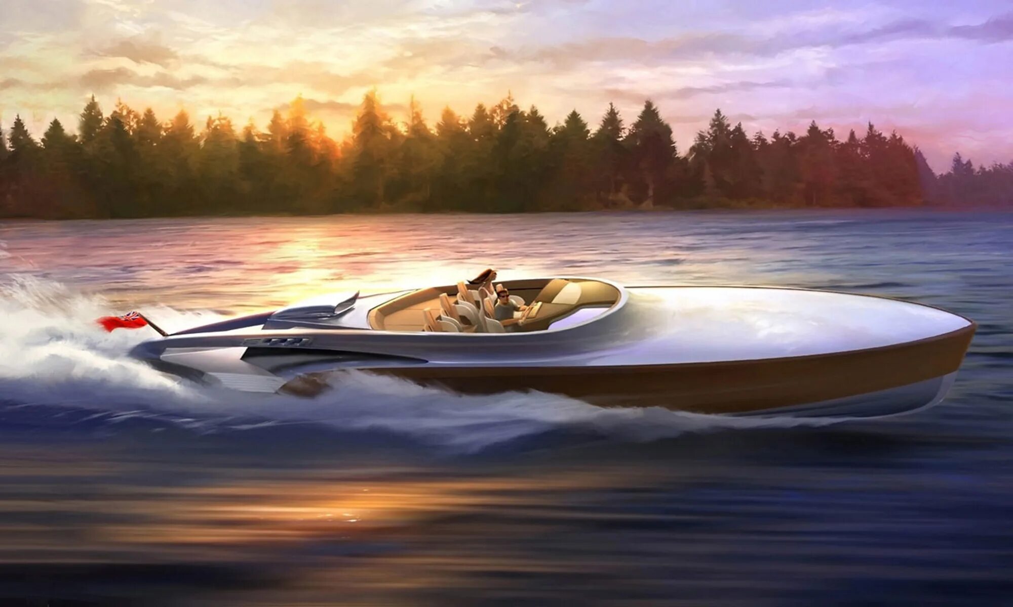 Лодка догоняет плот который находится. Rolls-royce aeroboat v12. лодка. скоростной катер. необычные лодки.
