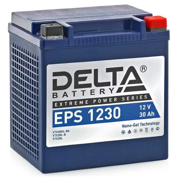 Battery 30. Аккумулятор Delta eps 1230. Delta eps 1230 (12в/30ач). Delta eps1214 аккумулятор мото. Мото аккумулятор Delta eps 12201.