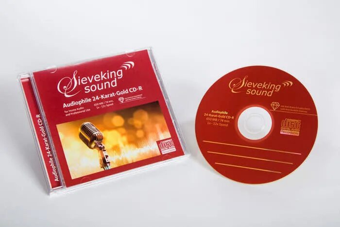 Sieveking Sound Audiophile 24-Karat Gold. Ultradisc CD-R 24 Karat Gold. Аудиофильский CD на золоте. Emtec CD-R 24 Karat Gold.