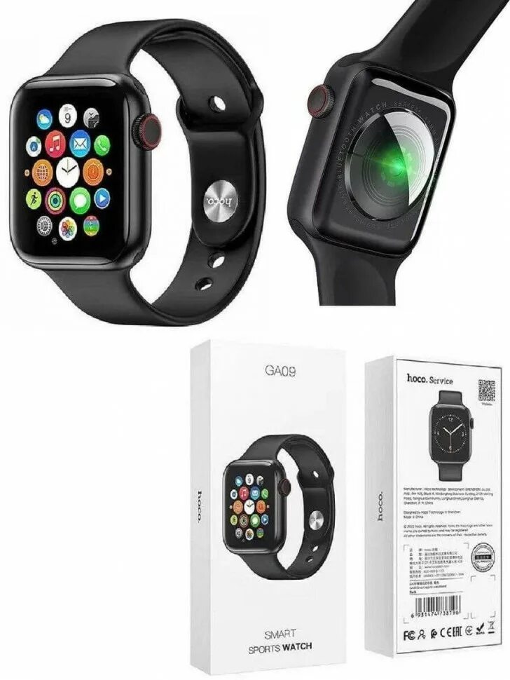 Watch Hoco ga09. Часы Хоко ga09 смарт. Hoco ga09 Black. Hoco ga10 Smart watch.