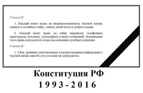 Неприкосновенность личной жизни статья конституции