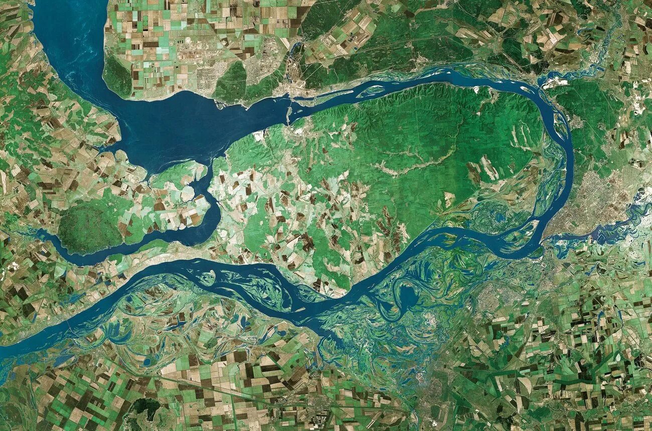 Крупнейшая агломерация на реке волга. План Самарской Луки.