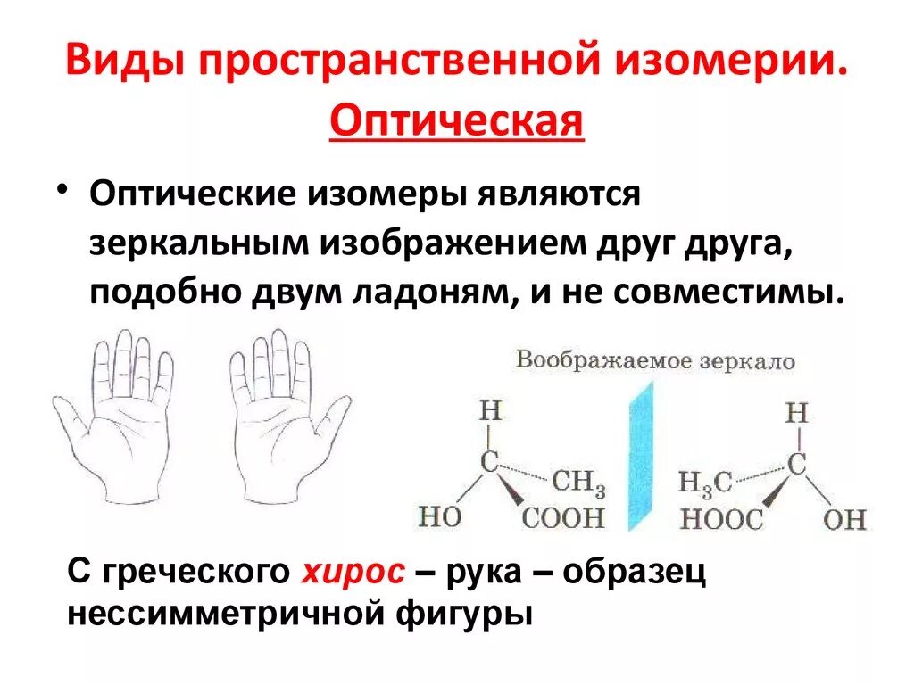 Оптическая изомерия изомерия. Оптическая изомерия органических соединений. Пространственная изомерия оптическая. CHFCLBR оптические изомеры. Типы и виды изомерии