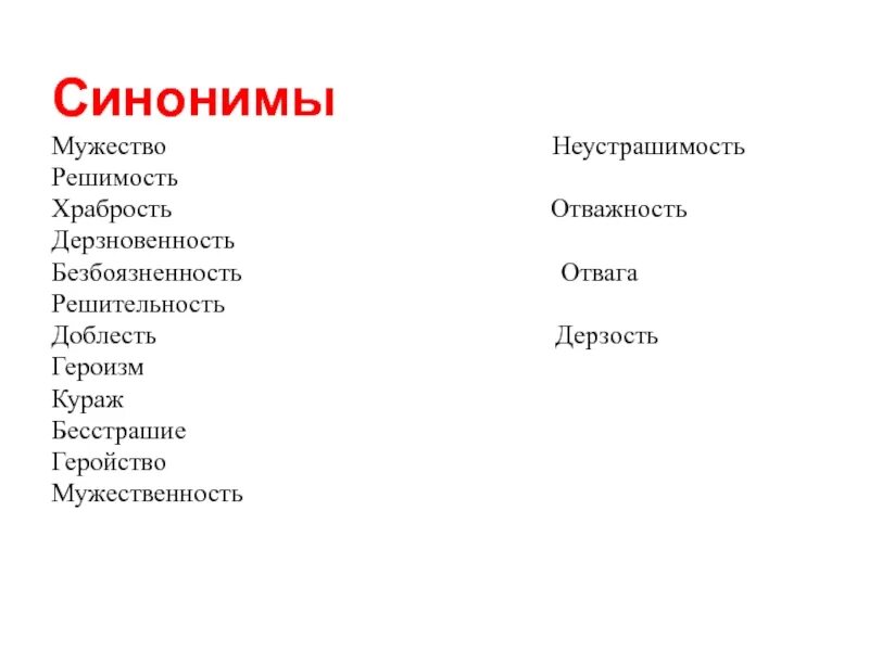 В чем заключается решимость человека определение. Мужество синоним. Героизм синонимы. Храбрость синоним. Решимость синоним.