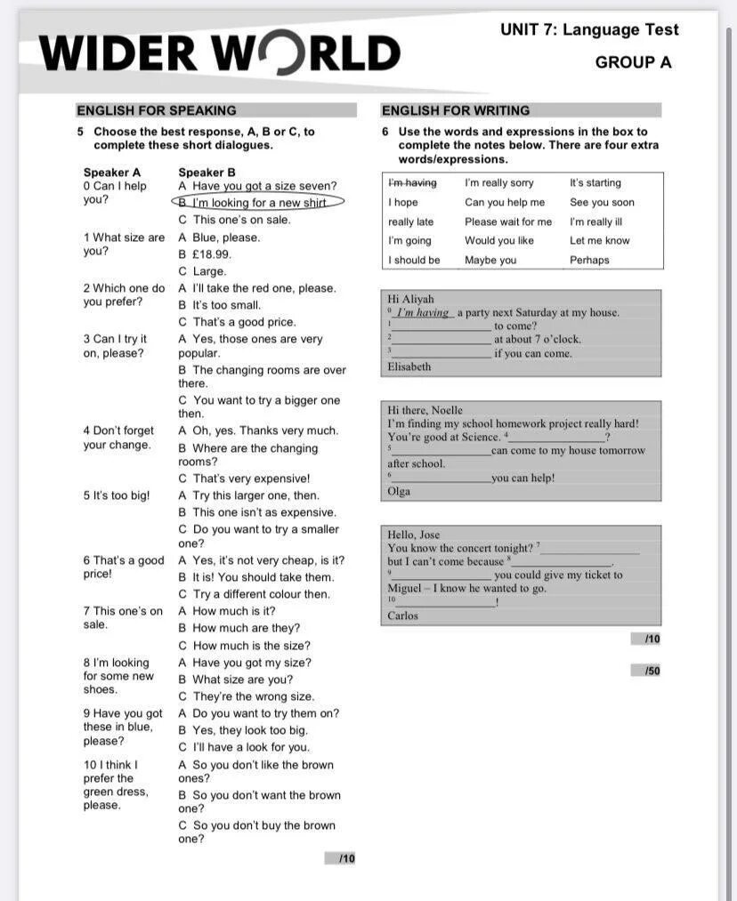 Wider World 4 Unit 5 language Test ответы. Wider World Unit 7 language Test Group b ответы. Language Test b ответы. Language Test a ответы.