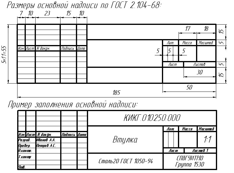 Таблица основной надписи в чертежах. Основная надпись чертежа Инженерная Графика а3. Стандарты оформления чертежа черчение. Основная надпись чертежа а3 ГОСТ.