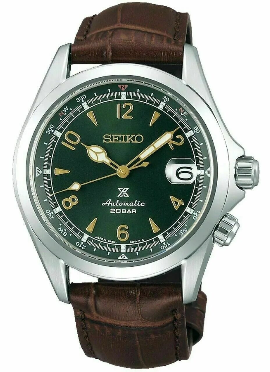 Часы сейко механика. Seiko spb121j1. Seiko Alpinist spb121j1. Seiko Prospex Alpinist. Часы Seiko Alpinist.