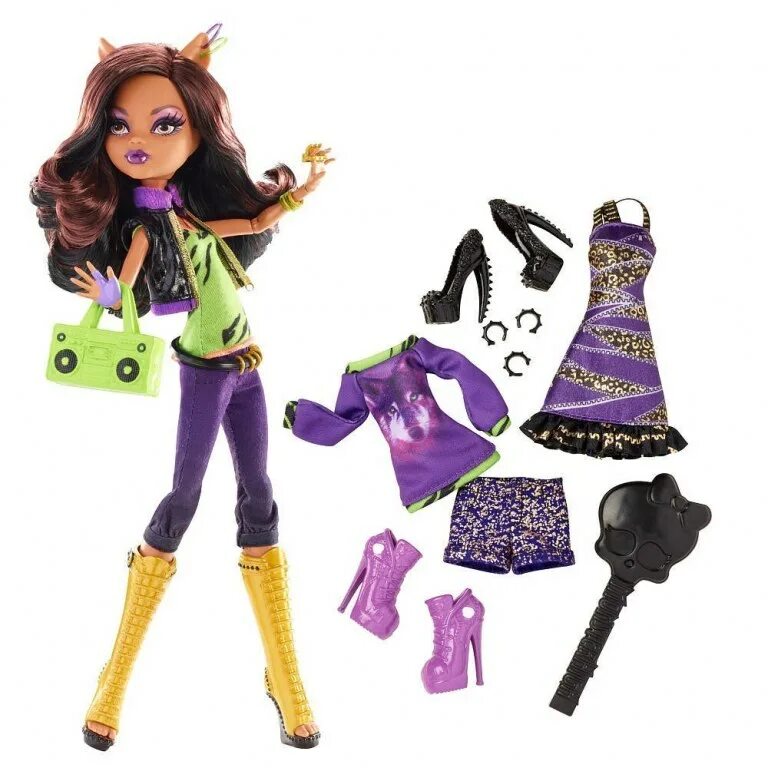 Кукла Monster High я люблю моду Клодин Вульф, 27 см, bbr85. Куклы Монстер Хай Клодин Вульф. Монстр Хай кукла Клодин Вульф. Кукла Монстер Хай Клодия Вульф.