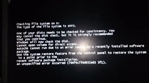 Unspecified error