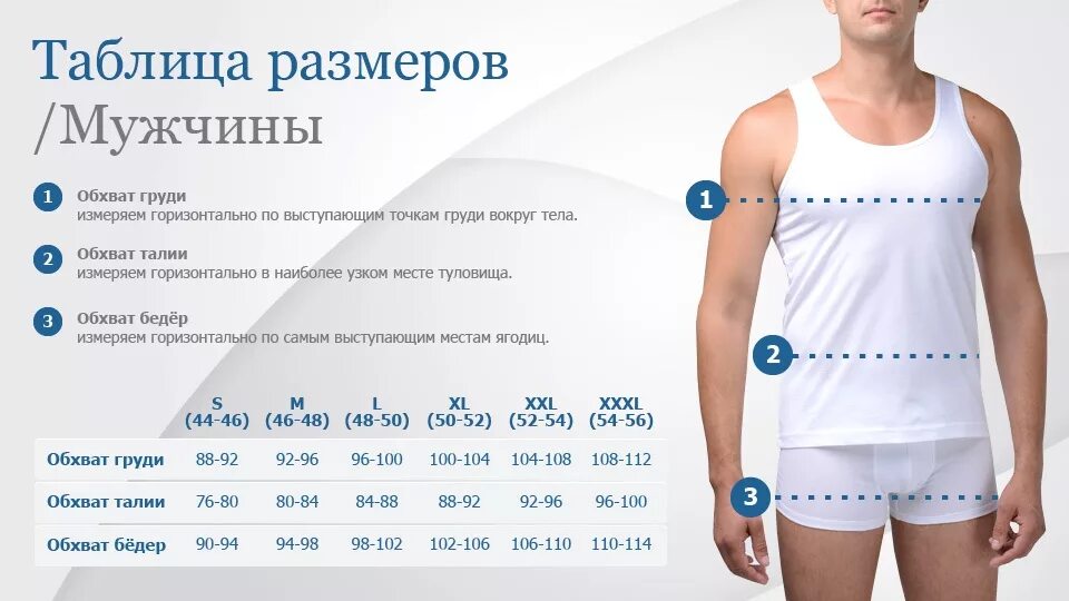 Как мерить обхват бедер у мужчин